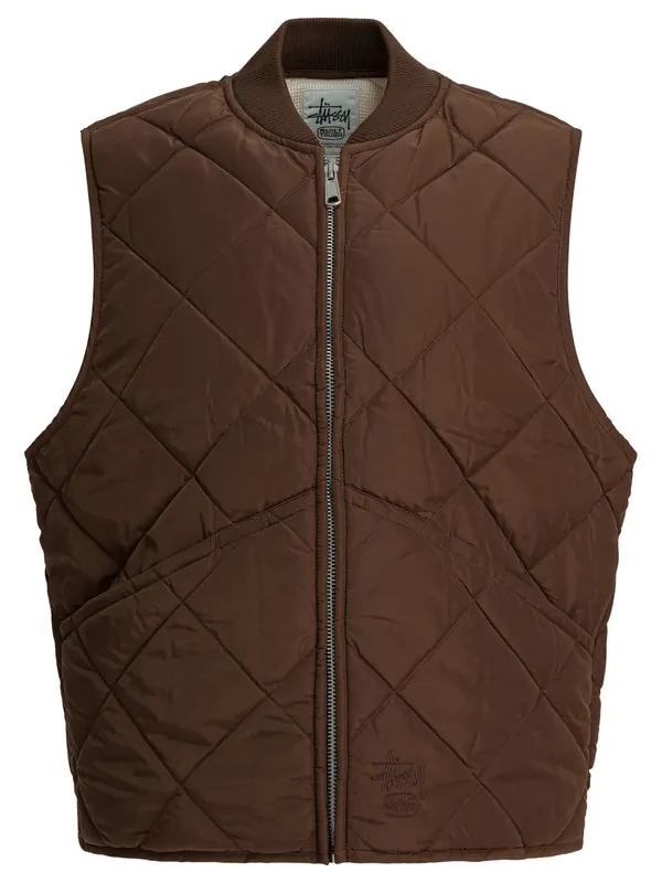 Insulated Vest Jackets And Coats Brown - StüSsy