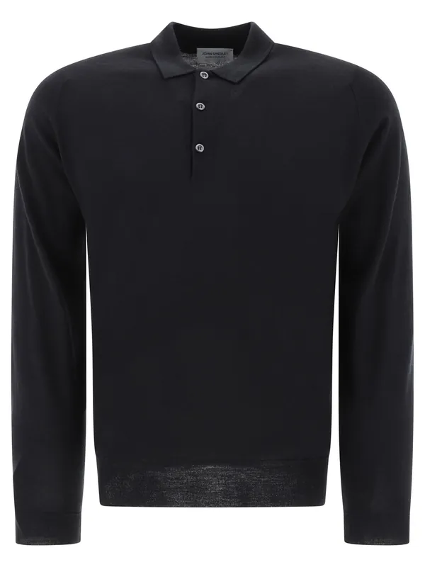 Belper Polo Shirts Black - John Smedley