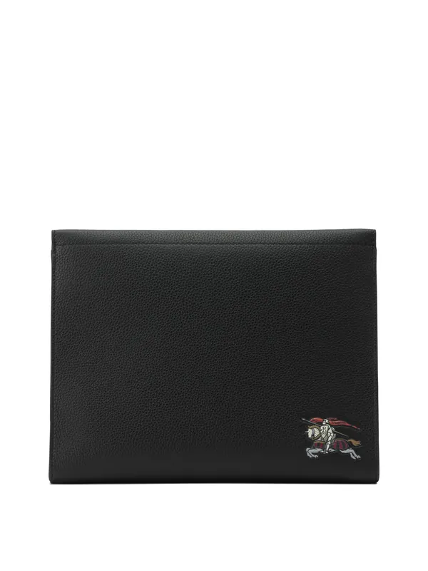 Equestrian Knight Design Pouch Black - Burberry