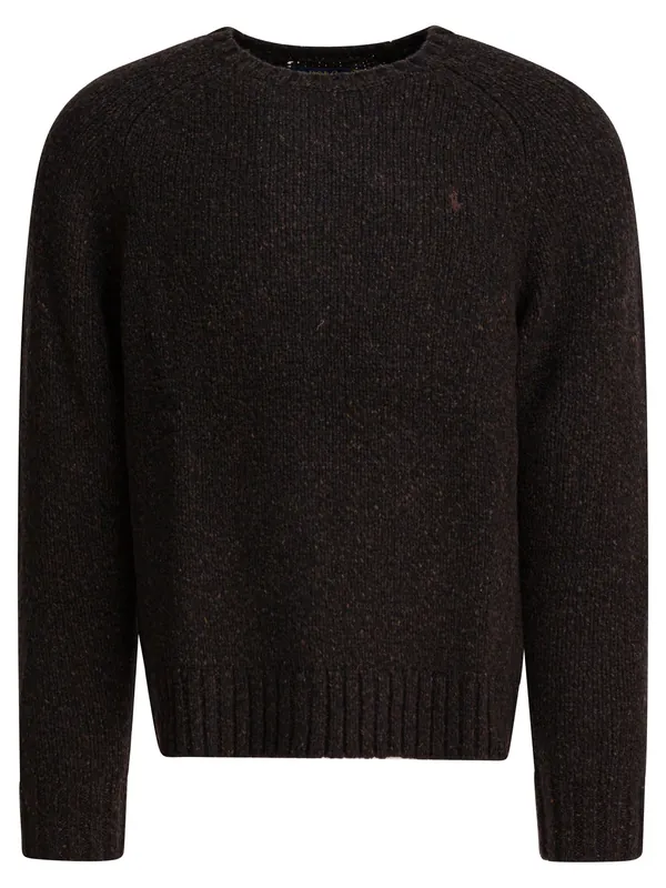 Mottled Wool Sweater Knitwear Grey - Polo Ralph Lauren