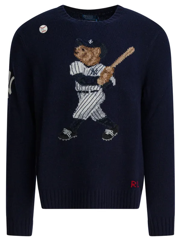 Yankees Bear Knitwear Blue - Polo Ralph Lauren
