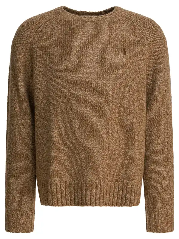 Mottled Wool Sweater Knitwear Beige - Polo Ralph Lauren