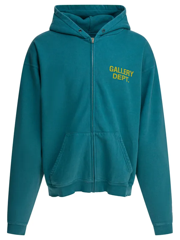 90'S Full Zip Sweatshirts Green - Gallery Dept.