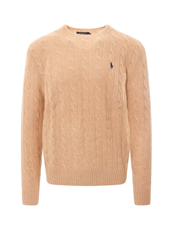 Wool And Cashmere Sweater With Embroidered Logo - Polo Ralph Lauren