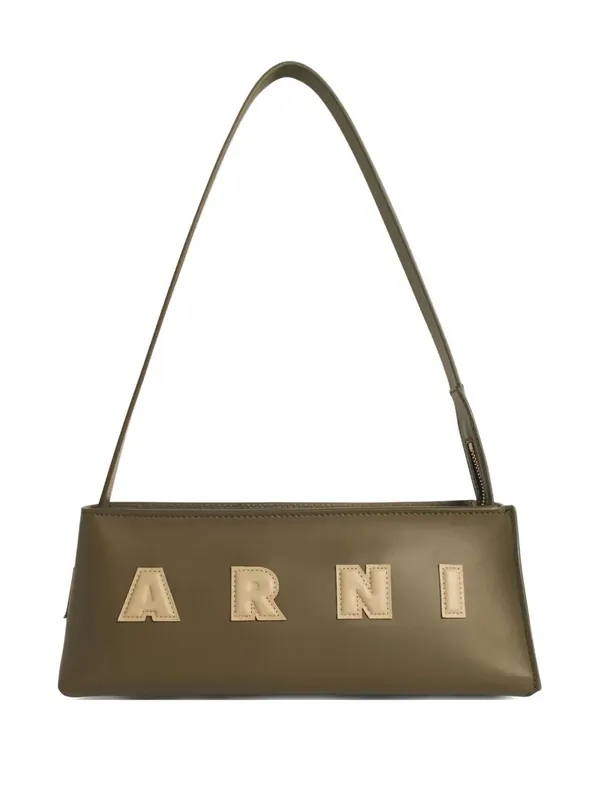 Shoulder Bag With Logo Plaque - Marni