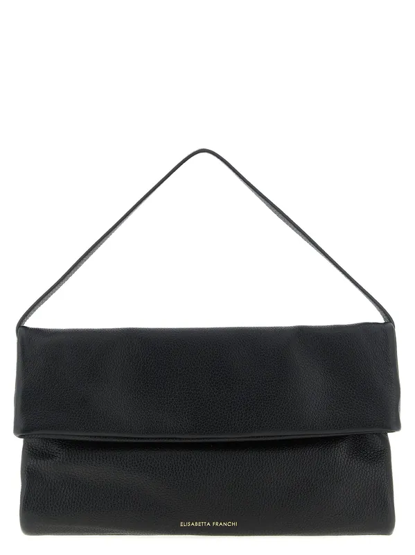 Logo Shoulder Bag Shoulder Bags Black - Elisabetta Franchi