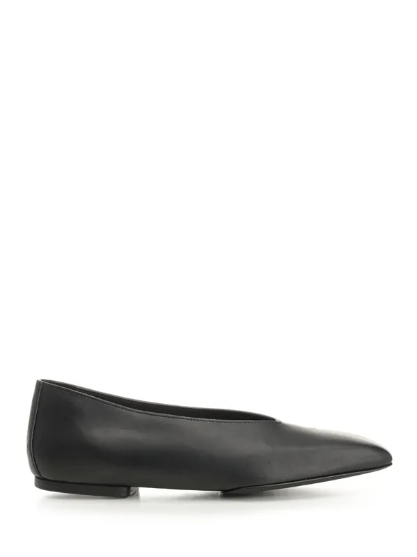 Leather Ballerinas Scarpe Basse Black - Rick Owens
