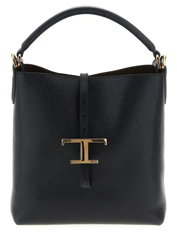 T Timeless Hand Bags Black - Tod's