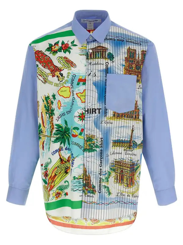 Printed Shirt Shirt And Blouse Multicolor - Comme Des Garçon