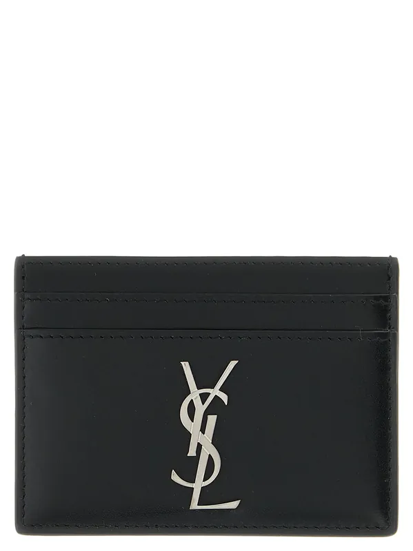 Monogramme Wallets And Card Holders Black - Saint Laurent