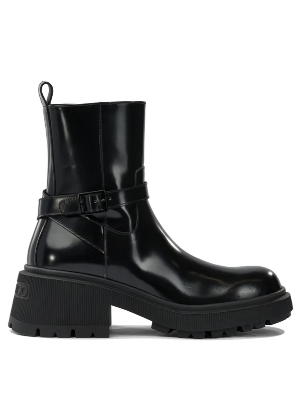 Conny Flat Boots And Ankle Boots Black - Jimmy Choo