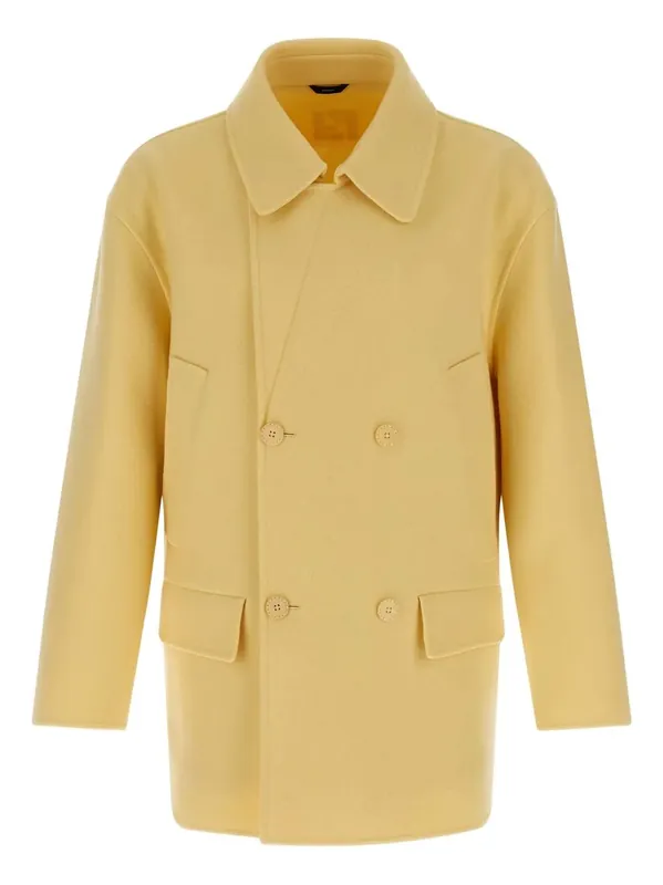 Wool Double-Breasted Pea Coat