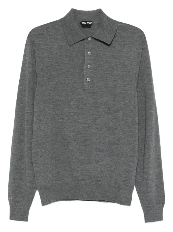 Long-Sleeved Polo Shirt