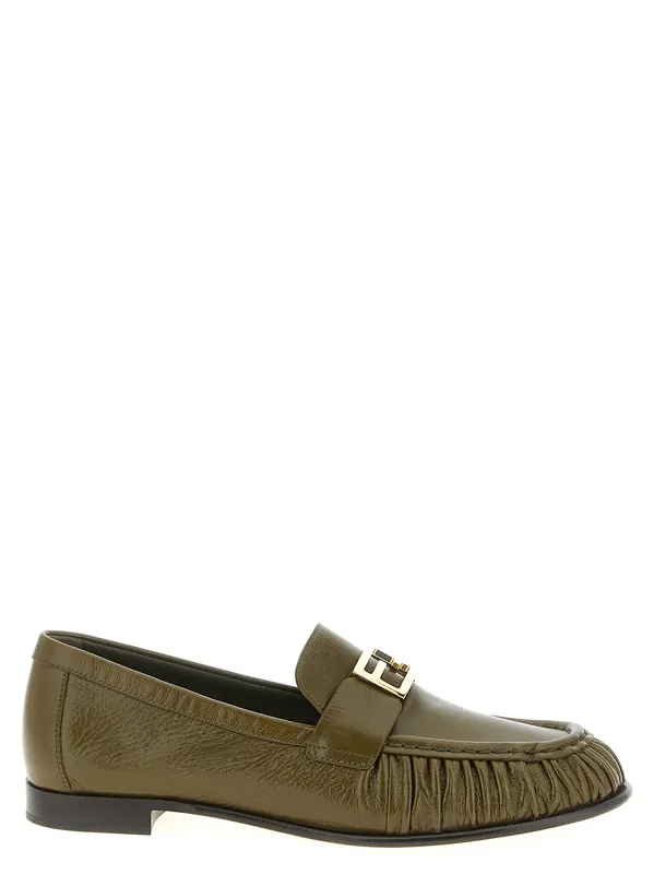 Baguette Loafers Green - Fendi