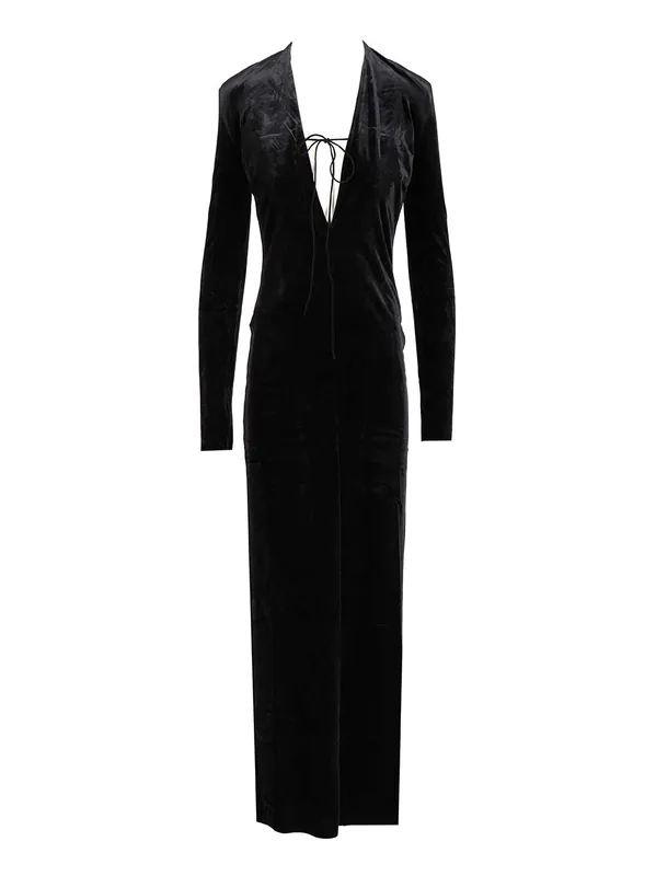 Lara Velvet Dresses Black - Amazuin