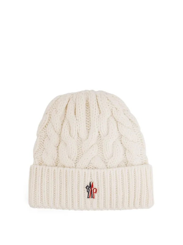 Virgin Wool Beanie Hat - Moncler Grenoble