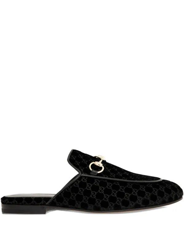 Princetown Velvet Slippers - Gucci