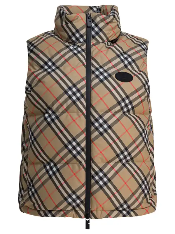 Check Jackets And Coats Beige - Burberry