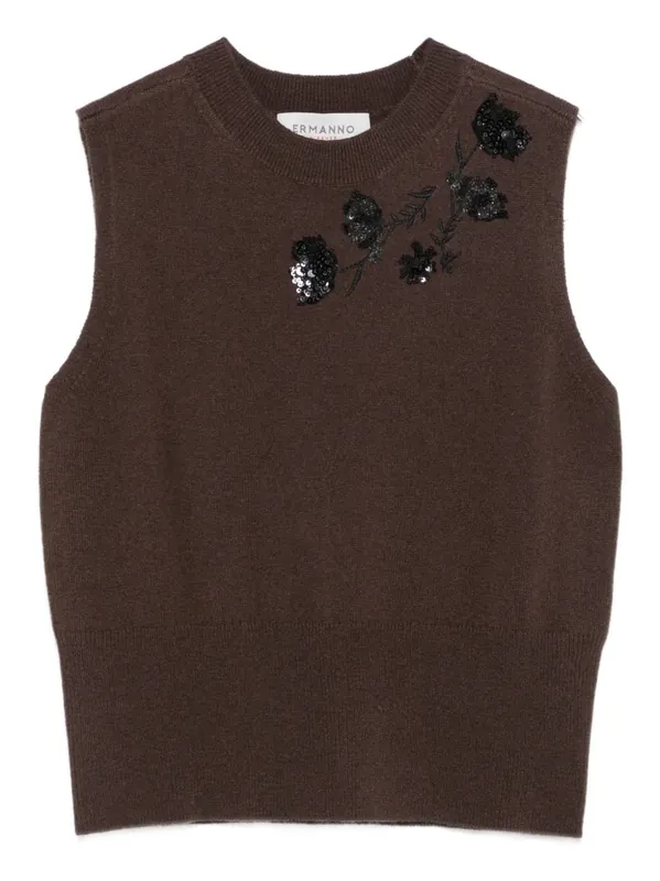 Embroidered Vest - Ermanno Firenze