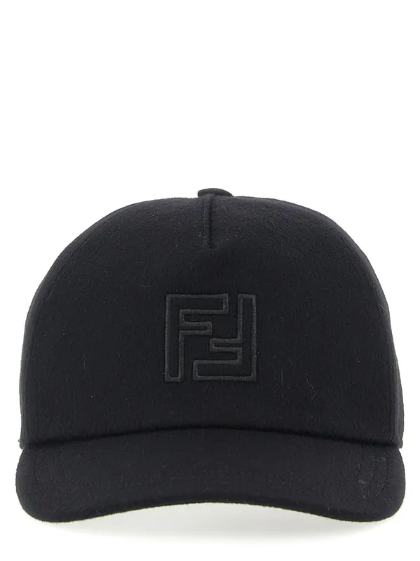 Wool And Cashmere Hat Hats Black - Fendi