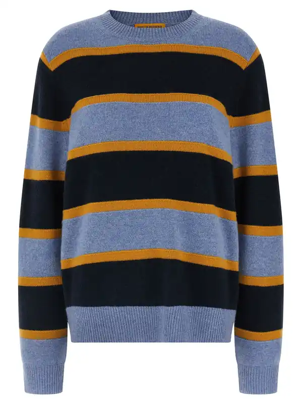 Stripe Crew Sweaters And Cardigans Multicolor - Guest In Residence