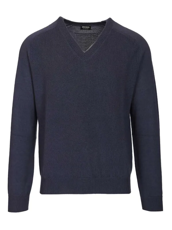 Oasi Cashmere Sweater Knitwear Blue - Zegna
