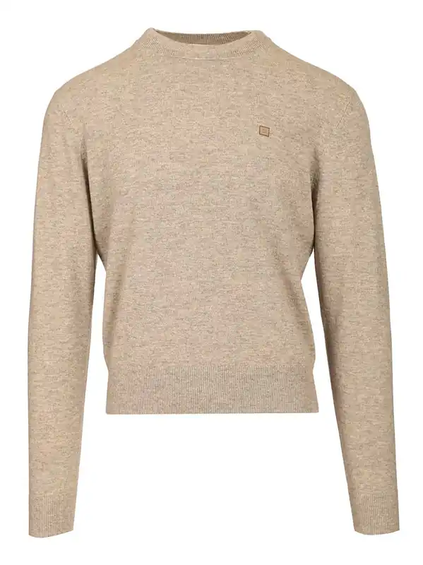 Crew Neck Sweater Knitwear Grey - Acne Studios