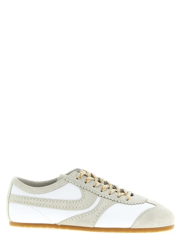 Suede Sneakers Gray - Dries Van Noten