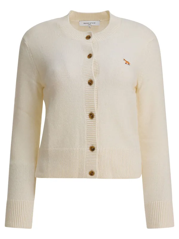 Baby Fox Knitwear Beige - Maison Kitsuné