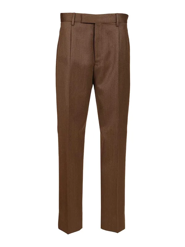 Wool Trousers Brown - Zegna
