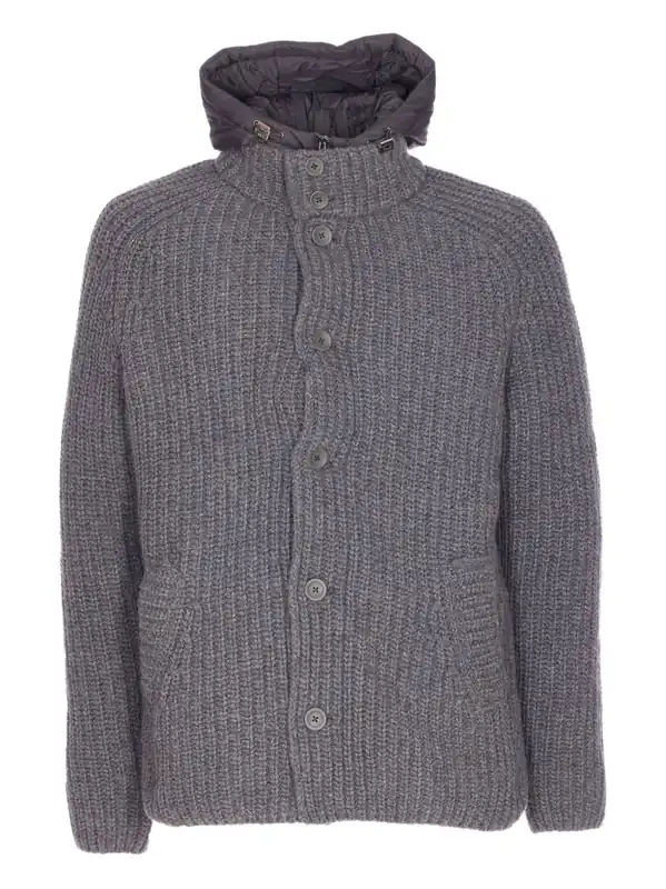 Wool Knitted Jacket - Herno