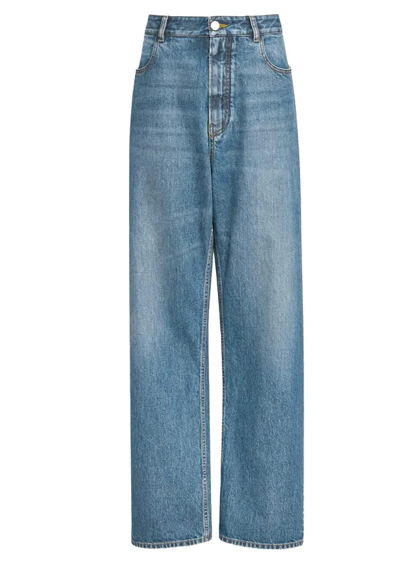 Low Waist Denim Pants - Alaïa
