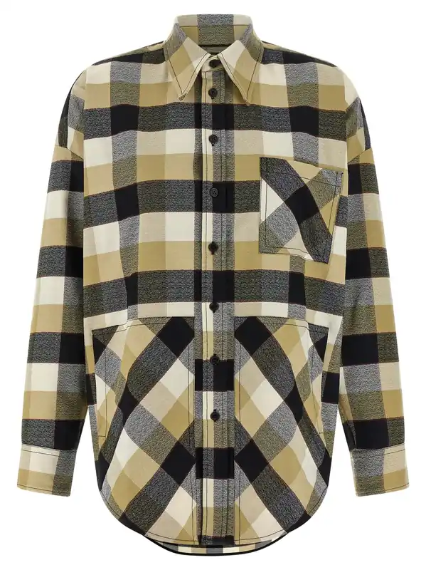 Check Pattern Shirt Shirt And Blouse Beige - Missoni