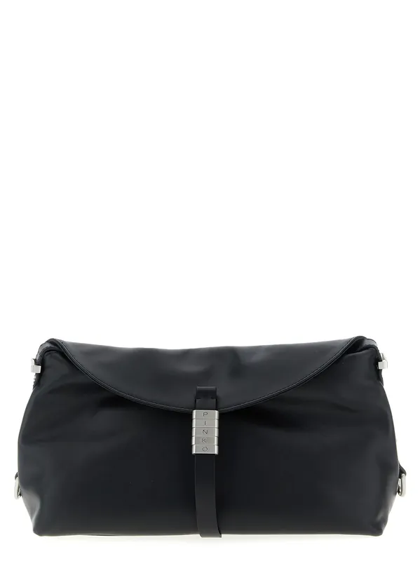 Saddle Baguette Shoulder Bags Black - Pinko