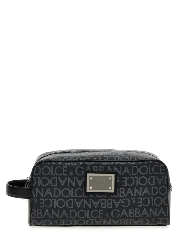 Leather Toiletry Bag Beauty Black - Dolce & Gabbana