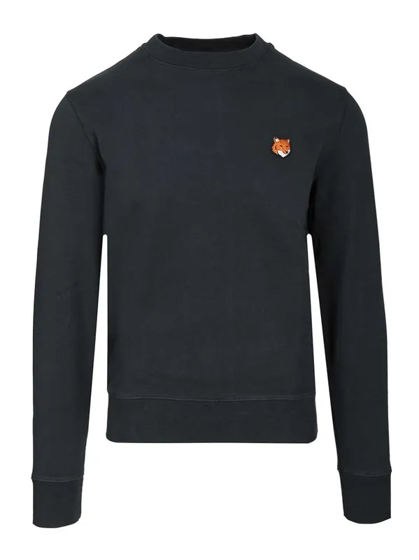 Fox Head Sweatshirt Sweatshirts Blue - Maison Kitsuné