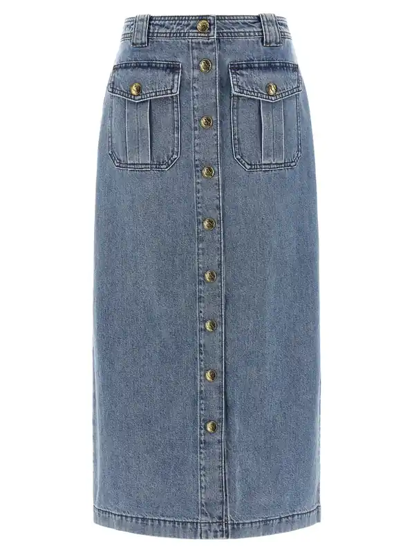 Denim Pencil Skirts Light Blue - Zimmermann