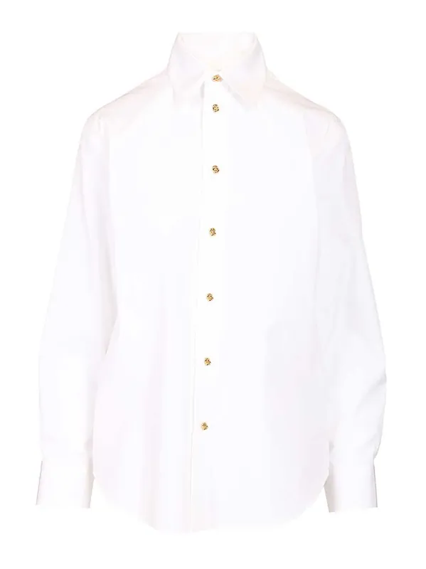 Cotton Shirt Shirts White - Bottega Veneta