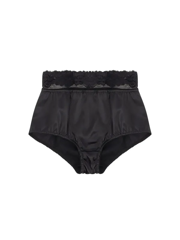 Silk Coulotte With Lace Inserts - Dolce & Gabbana