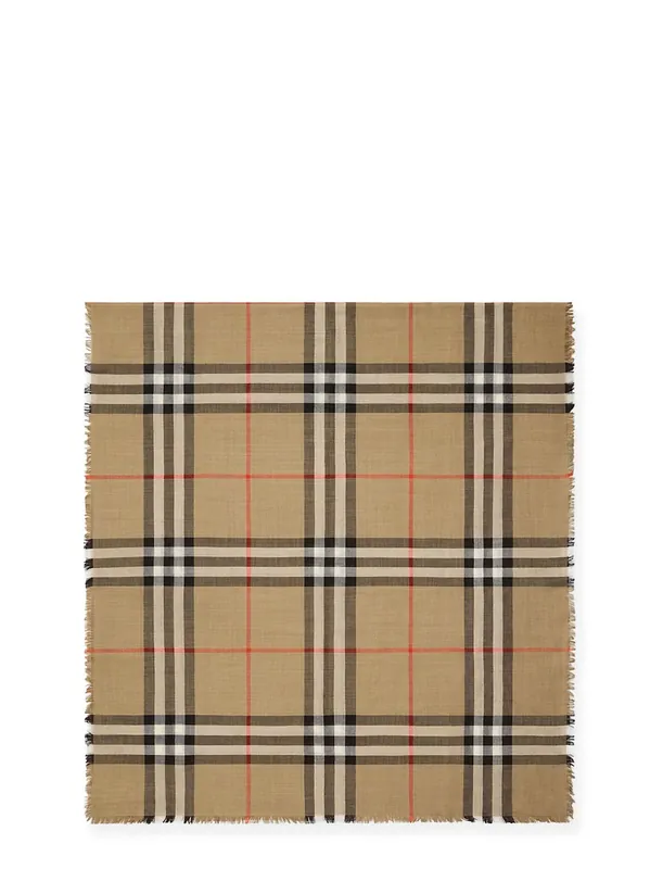 Certified Wool And Silk Scarf - Burberry