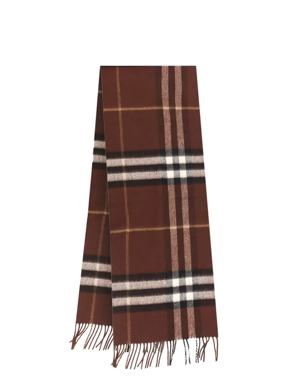 Giant Check Cashmere Scarf - Burberry