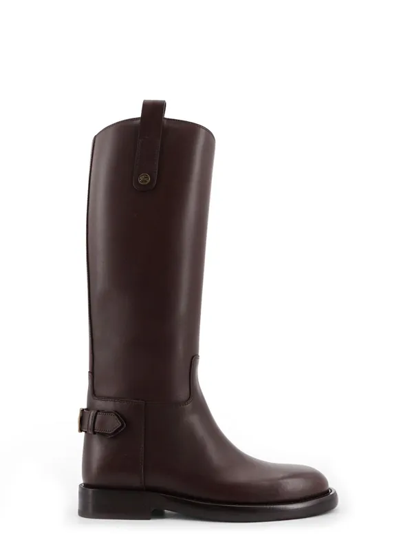 Cavalier Leather Boots - Burberry