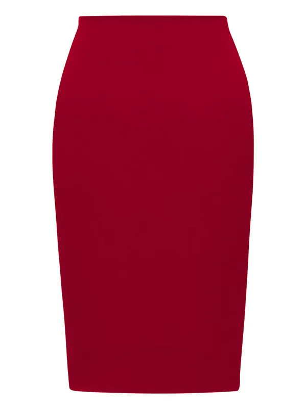 Mid-Rise Pencil Skirt In Satin