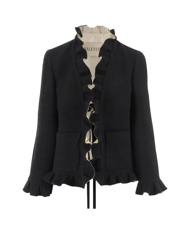 Silk Blazer With Frontal Knot - Valentino Garavani