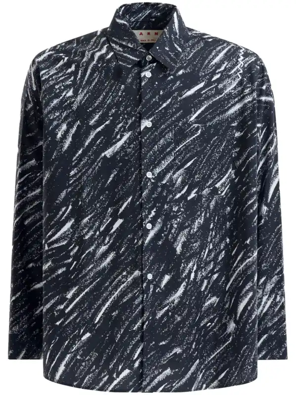 Printed Cotton Shirt - Marni