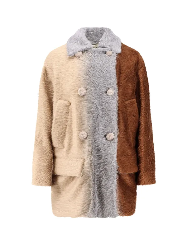 Alpaca And Wool Double-Breasted Coat