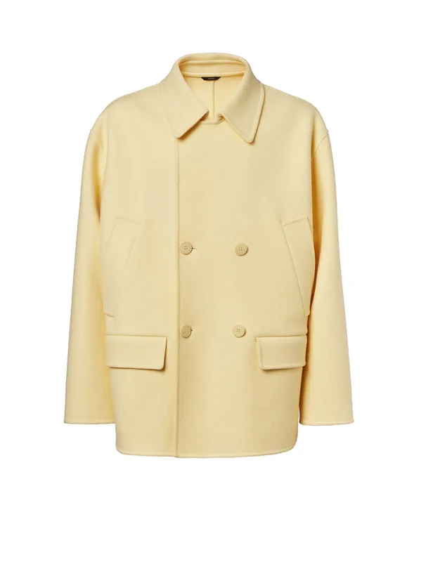 Double-Breasted Wool Coat