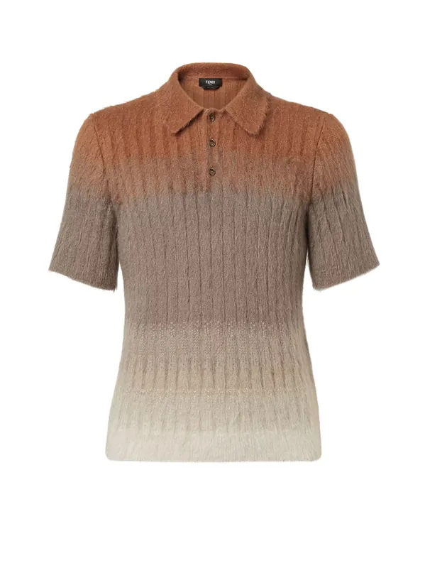 DéGradé Mohair And Wool Polo Shirt - Fendi