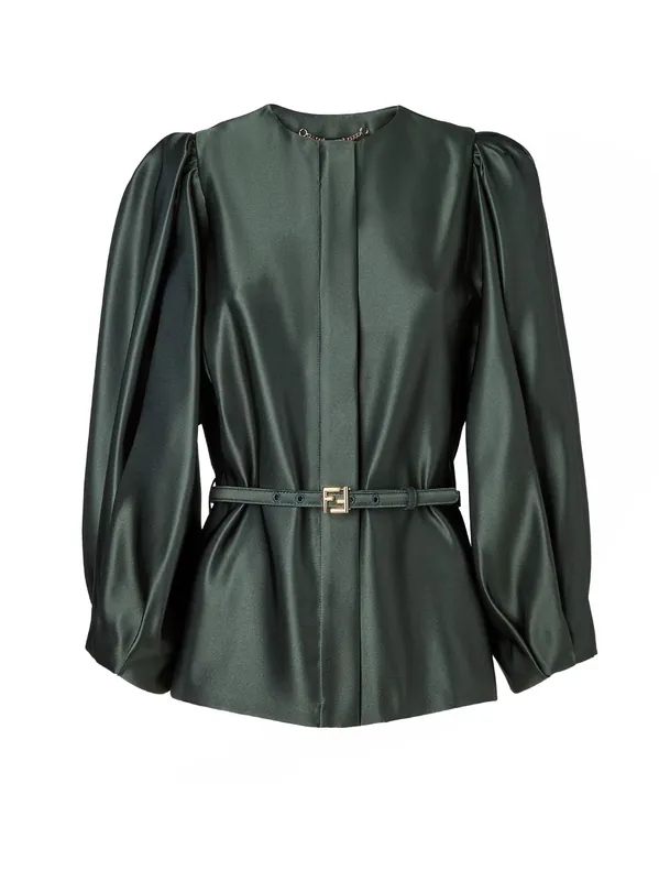 Silk Duchesse Blazer - Fendi