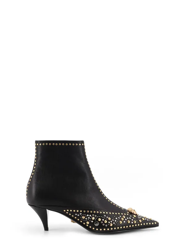 Leather Ankle Boots - Versace